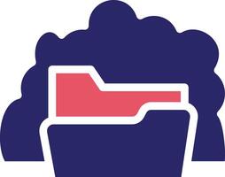Cloud Folder Vector Icon