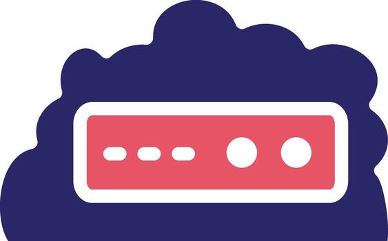 icono de vector de nube