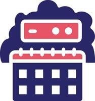 Cloud Calendar Vector Icon