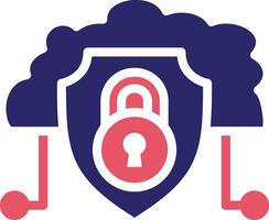 Cloud Security Vector Icon