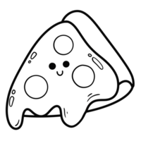 contour griffonnage dessin de Pizza png