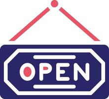 Open Store Sign Vector Icon