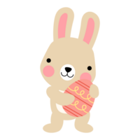 Easter bunny rabbits with baby chicks and Easter eggs png