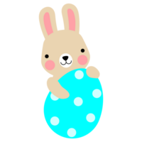 Easter bunny rabbits with baby chicks and Easter eggs png