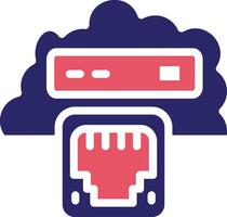 Cloud Ethernet Vector Icon