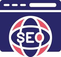 internacional seo vector icono