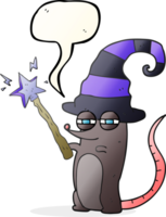 discurso bolha desenho animado Magia bruxa rato png