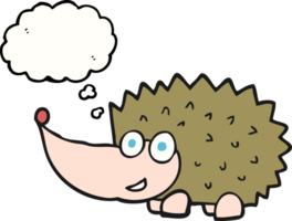 thought bubble cartoon hedgehog png