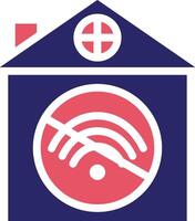 NO Wifi Home Vector Icon