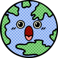 comic book style cartoon planet earth png