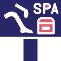 Spa Signboard Vector Icon