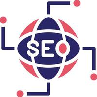SEO Network Vector Icon