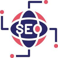 SEO Network Vector Icon