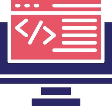 icono de vector de programación web