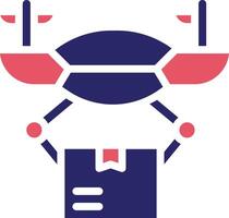 Drone Delivery Vector Icon