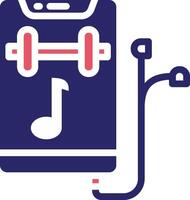 Gym Music Vector Icon