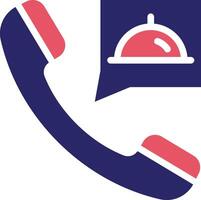 Order Food on Call Vector Icon