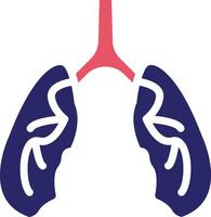 icono de vector de pulmones