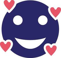 Smiling Face with Heart Eyes Vector Icon