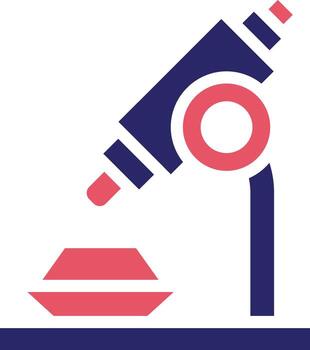 icono de vector de microscopio