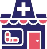 icono de vector de tienda médica