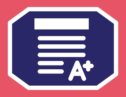 Grade Vector Icon
