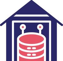 icono de vector de almacén de datos