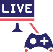 Game Streaming Vector Icon