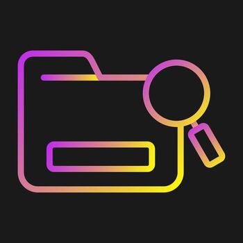 Document Retrieval Vector Icon