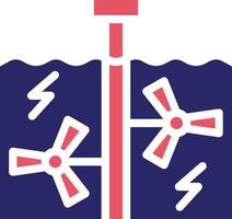 Tidal Power Vector Icon