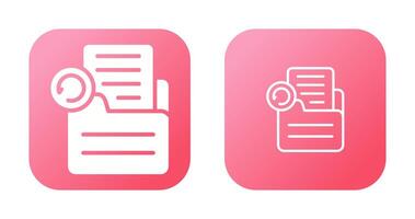 Document Undo Vector Icon