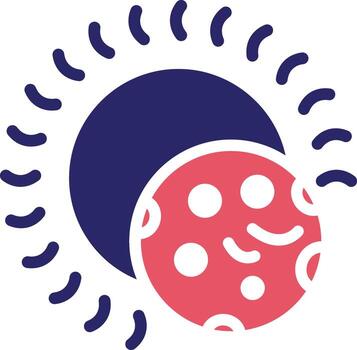 icono de vector de eclipse