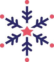 icono de vector de copo de nieve