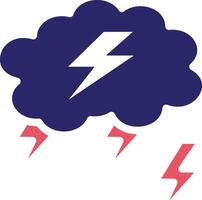 Thunderstorm Vector Icon