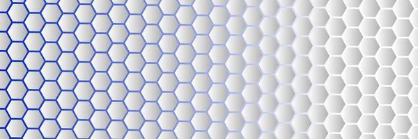 abstract blue and white background with hexagon vector