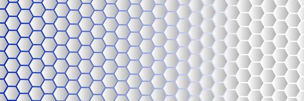 abstract blue and white background with hexagon vector