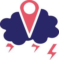 Storm Location Vector Icon