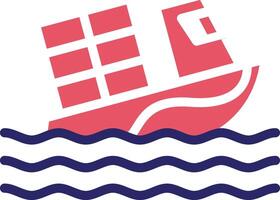 Boat Sink Vector Icon