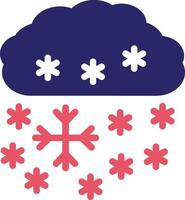 pesado nieve vector icono