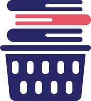 Laundry Basket Vector Icon