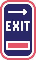 Exit Door Vector Icon