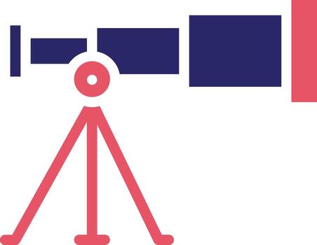 icono de vector de telescopio