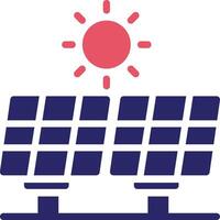 icono de vector de panel solar