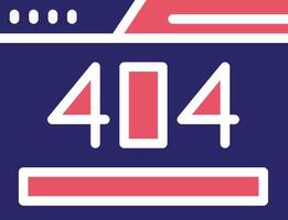 404 Error Vector Icon