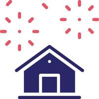 Home Fireworks Vector Icon