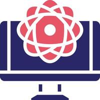 Quantum Computing Vector Icon