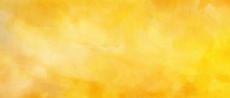 AI generated Experience the warmth and artistic appeal of this abstract yellow watercolor-painted paper texture background, Ai Generated. photo