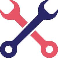 Cross Wrench Vector Icon