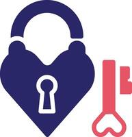 Wedding Padlock Vector Icon