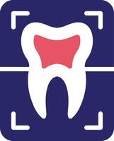 Tooth Xray Vector Icon